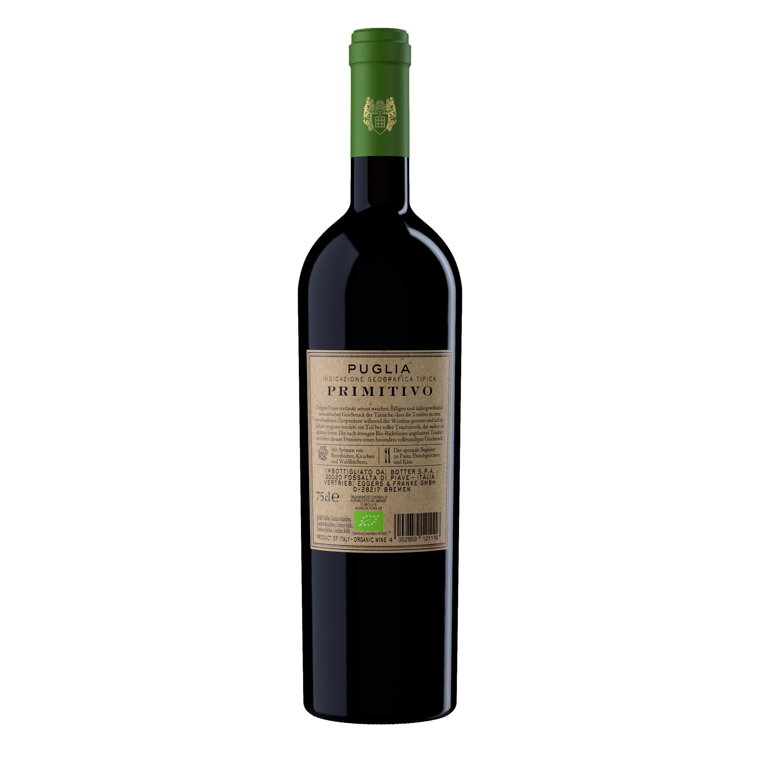 doppio-passo-primitivo-bio-rotwein-halbtrocken-6x0-75l image 3